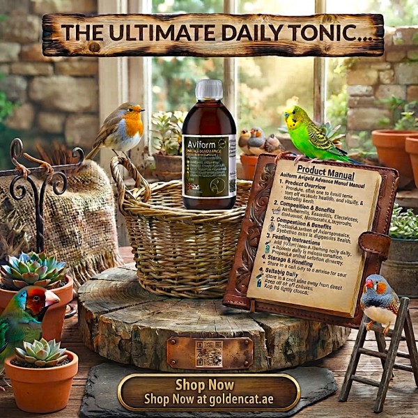Aviform Avigold Advance 250ml Liquid Bird Tonic | All-in-One Multivitamin Supplement for Cage & Aviary Birds | Supports Digestion, Hydration & Overall Health | Made in UK