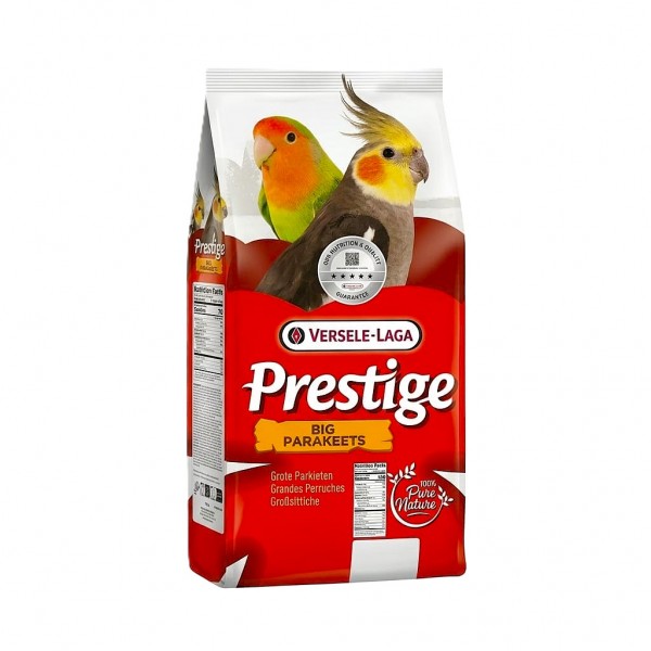 Versele-Laga Prestige Big Parakeets Forpus Parrotlets 20 kg – Complete Premium Bird Feed for Large Parakeets, Agapornids, Neophemas & Small Parrots | Supports Growth, Health, Breeding & Feather Condition | Natural Seeds, No Artificial Additives