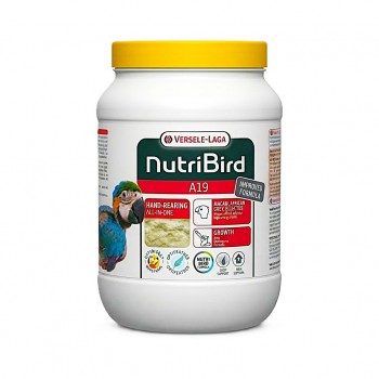 Versele-Laga NutriBird A19 Hand-Rearing Formula for Baby Parrots 800g – High-Energy Growth Food for Macaws, African Grey, Eclectus & Hawk-Headed Parrots – Complete Hand-Feeding Nutrition with Vitamins, Minerals & Amino Acids