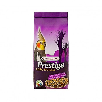 Versele-Laga Prestige Loro Parque Australian Parakeet Mix 20 kg – Premium Seed Blend for Australian Parakeets, Cockatiels & Small Parrots, Enriched with Vitamins, Amino Acids & Minerals for Healthy Feathers and Vibrant Colors