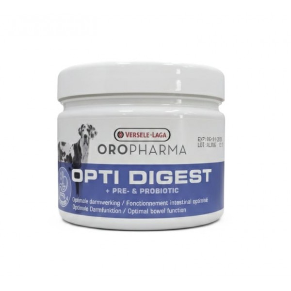 Versele-Laga Oropharma Opti Digest for Dogs – Digestive & Gut Health Supplement with Prebiotics, Probiotics & Psyllium for Soft Stool Support (250 g) Versele-Laga Oropharma Opti Digest for Dogs – Digestive & Gut Health Supplement with Prebiotics, Probiotics & Psyllium for Soft Stool Support (250 g)