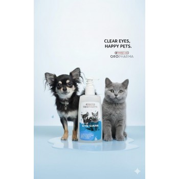 Versele-Laga Oropharma Eye Care Tear Stain Remover for Dogs & Cats 150 ml – Gentle Eye Cleaner with Cornflower Extract, Soothing Non-Irritating Lotion, Removes Tear Stains & Dirt