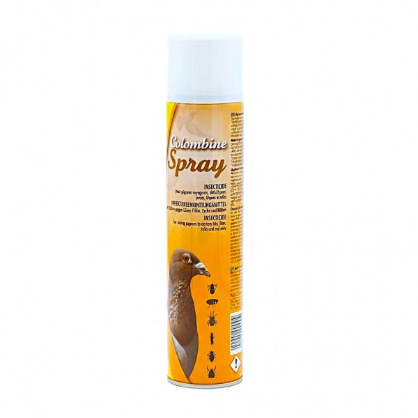 Colombine Spray Insecticide for Racing Pigeons and Pigeon Lofts, Cages & Transport Baskets – 300 ml – Helps Control Lice, Fleas, Ticks & Red Mites – Loft Hygiene Treatment Spray – External Use Colombine Spray Insecticide for Racing Pigeons and Pigeon Lofts, Cages & Transport Baskets – 300 ml – Helps Control Lice, Fleas, Ticks & Red Mites – Loft Hygiene Treatment Spray – External Use