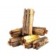 Premium Natural Firewood Bundles 6 x 1kg | 6kg Total Dry Hardwood Logs | Eco-Friendly Wood for Fire Pits, Campfires, Fireplaces, Wood Stoves, BBQs and Outdoor Cooking
