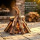 Premium Natural Firewood Bundles 6 x 1kg | 6kg Total Dry Hardwood Logs | Eco-Friendly Wood for Fire Pits, Campfires, Fireplaces, Wood Stoves, BBQs and Outdoor Cooking