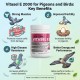 Spectrum Animal Health Vitasel E 2000 450g | Vitamin E & Selenium Supplement for Pigeons, Falcons & Birds | Supports Fertility, Immunity & Performance
