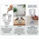 Golden Cat Canary External Nest Pan Wire Cage with White Plastic Nest Bowl, External Cage Mounting Nest for Canaries, British Finches and Similar Small Birds, Easy Clean, 10 x 12 x 17 cm
