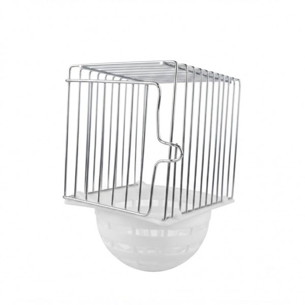 Golden Cat Canary External Nest Pan Wire Cage with White Plastic Nest Bowl, External Cage Mounting Nest for Canaries, British Finches and Similar Small Birds, Easy Clean, 10 x 12 x 17 cm Golden Cat Canary External Nest Pan Wire Cage with White Plastic Nest Bowl, External Cage Mounting Nest for Canaries, British Finches and Similar Small Birds, Easy Clean, 10 x 12 x 17 cm