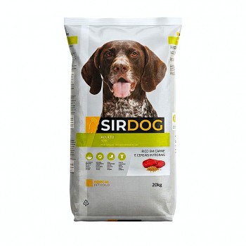 Sir Dog Adult Dry Dog Food 20kg – Complete Balanced Nutrition for Adult Dogs of All Breeds – Rich in Meat & Whole Grains – Supports Strong Muscles, Healthy Skin & Coat – Boosts Immunity, Easy Digestion & Dental Health – Daily Maintenance Food