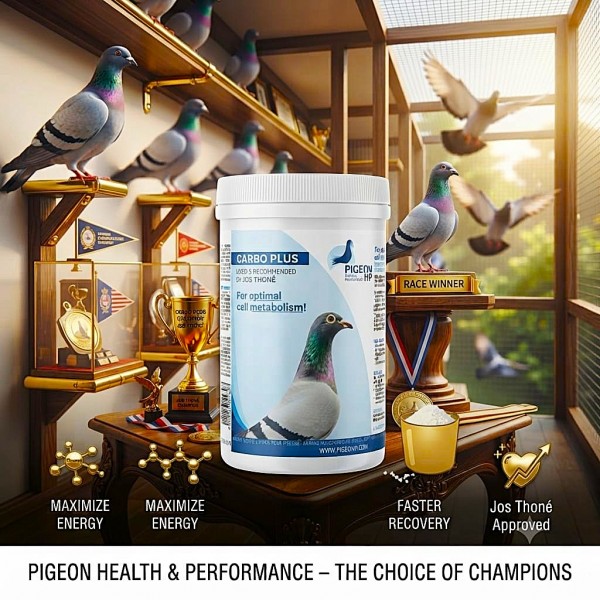 Pigeon Health & Performance Carbo Plus 250g Dietary Supplement for Racing Pigeons | Supports Endurance, Muscle Recovery & Immune System