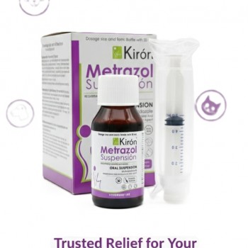 Kirón Metrazol Suspension 30ml – Veterinary Oral Antimicrobial & Antiprotozoal Liquid for Dogs & Cats | Treats Giardia, Diarrhea, Flatulence, IBD, Hepatic Encephalopathy, Cholangitis | Includes Oral Syringe for Precise Dosing Kirón Metrazol Suspension 30ml – Veterinary Oral Antimicrobial & Antiprotozoal Liquid for Dogs & Cats | Treats Giardia, Diarrhea, Flatulence, IBD, Hepatic Encephalopathy, Cholangitis | Includes Oral Syringe for Precise Dosing