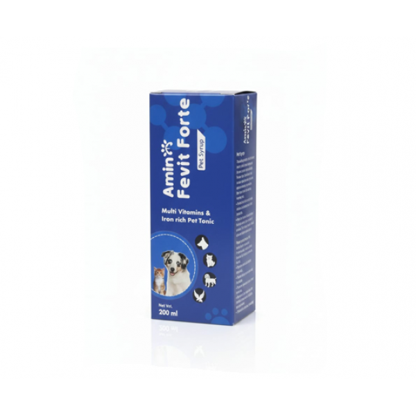 Multivitamins & Iron Rich Tonic for Dogs & Cats – Amin Fevit Forte Pet Syrup 200ml | Daily Nutritional Supplement for Immunity & Growth Multivitamins & Iron Rich Tonic for Dogs & Cats – Amin Fevit Forte Pet Syrup 200ml | Daily Nutritional Supplement for Immunity & Growth