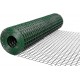Green Plastic Coated Welded Wire Mesh Roll 1 cm x 1 cm | 15 Meter Garden Fencing Net | Pet Enclosure, Bird Cage, Chicken Coop, Rabbit Run, Plant Protection, Farm Fence and DIY Use