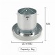 Professional Galvanized Steel Poultry Feeder 5kg Capacity with Adjustable Feed Flow, Anti-Scratch Waste-Reducing Pan, Hanging or Ground Chicken Duck Feeder for Farm Backyard Coop