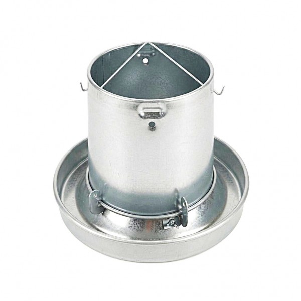 Professional Galvanized Steel Poultry Feeder 5kg Capacity with Adjustable Feed Flow, Anti-Scratch Waste-Reducing Pan, Hanging or Ground Chicken Duck Feeder for Farm Backyard Coop Professional Galvanized Steel Poultry Feeder 5kg Capacity with Adjustable Feed Flow, Anti-Scratch Waste-Reducing Pan, Hanging or Ground Chicken Duck Feeder for Farm Backyard Coop