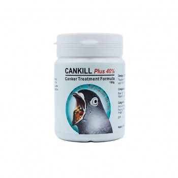 CANKILL Plus 40% Canker Treatment Formula for Pigeons 100g | Effective Trichomonas Infection Medicine with Dimetridazole & Vitamin B1 HCL for Treatment and Prevention of Canker Disease in Pigeons