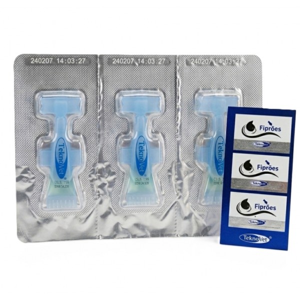 Fiproes Cat Spot-on Solution 3 x 0.5 ml – Flea, Tick & Lice Treatment for Cats | Effective Parasite Control with Fipronil & (S)-Methoprene | Veterinarian-Recommended Spot-On for Cats | Monthly Protection for Fleas, Ticks & Allergic Dermatitis