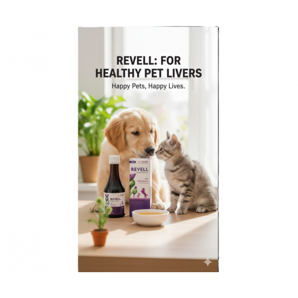 Savavet Revell Herbal Liver Tonic for Dogs & Cats – 200ml Liquid Syrup with Silymarin & 15 Herbal Ingredients to Support Liver Health, Detoxify Liver, Improve Appetite, Aid Digestion, and Promote Overall Pet Wellness