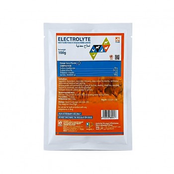 Electrolyte Water Soluble Powder 100g | Veterinary Electrolyte Supplement for Dogs, Livestock & Poultry | Dehydration, Stress & Electrolyte Balance Support | Fast Hydration & Energy Support