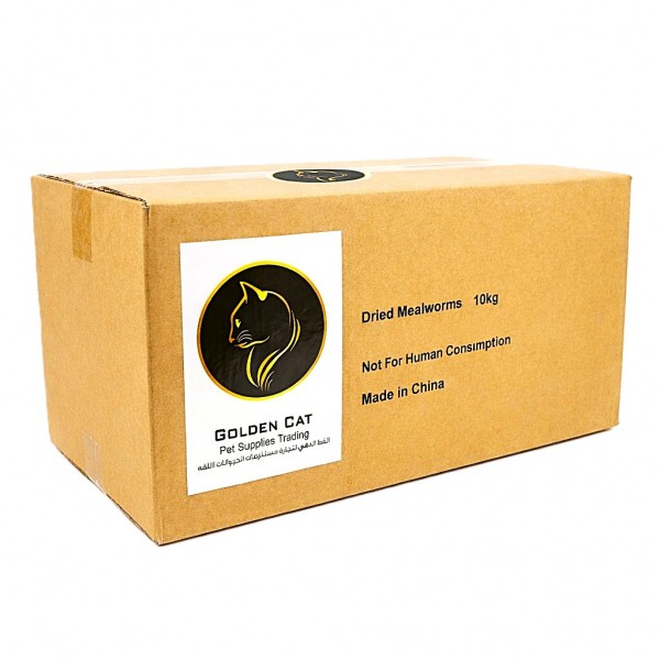Golden Cat Dried Mealworms Bird Food 10KG (2 x 5KG Sealed Bags) – High Protein Natural Freeze-Dried Feed for Wild Birds, Chickens, Fish, Reptiles & Small Pets