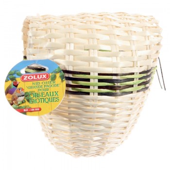 ZOLUX WICKER PAGODA NEST ( 12.5 CM ) FOR BIRD ZOLUX WICKER PAGODA NEST ( 12.5 CM ) FOR BIRD