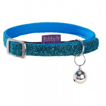 Bobby Disco Cat Collar(blue) For Cat & Small Dog Bobby Disco Cat Collar(blue) For Cat & Small Dog