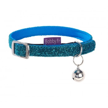 Bobby Disco Cat Collar(blue) For Cat & Small Dog Bobby Disco Cat Collar(blue) For Cat & Small Dog