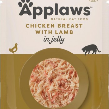 Applaws Chicken with Lamb in Jelly Adult Wet Cat Food 70g X 16 Pouch In 1 Box