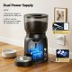 Automatic Cat Feeder 4.2L Light Coffee, Programmable Pet Food Dispenser for Cats and Small Dogs, 6 Meals per Day, Portion Control, 20-Second Voice Recorder, Anti-Clog System and Battery Backup