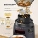 Automatic Cat Feeder 4.2L Light Coffee, Programmable Pet Food Dispenser for Cats and Small Dogs, 6 Meals per Day, Portion Control, 20-Second Voice Recorder, Anti-Clog System and Battery Backup