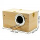Golden Cat Small Wooden Bird Breeding Box 25x13x13cm – Natural Nesting House with Reinforced Entrance Protector, Hinged Lid & Perch for Budgies, Lovebirds, Finches & Small Birds