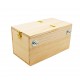 Golden Cat Small Wooden Bird Breeding Box 25x13x13cm – Natural Nesting House with Reinforced Entrance Protector, Hinged Lid & Perch for Budgies, Lovebirds, Finches & Small Birds