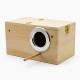 Golden Cat Small Wooden Bird Breeding Box 25x13x13cm – Natural Nesting House with Reinforced Entrance Protector, Hinged Lid & Perch for Budgies, Lovebirds, Finches & Small Birds