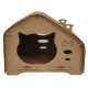 Eco-Friendly Cat Scratcher Toy Cat Wooden House Cat House Pet House
