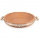 Terracotta Bird Feeder & Bird Bath Tray with Steel Reinforced Band and Wooden Handles, Heavy Duty Outdoor Wildlife Feeding Dish, Rustic Garden Decor, Large, 40 x 37 x 7 cm Terracotta Bird Feeder & Bird Bath Tray with Steel Reinforced Band and Wooden Handles, Heavy Duty Outdoor Wildlife Feeding Dish, Rustic Garden Decor, Large, 40 x 37 x 7 cm