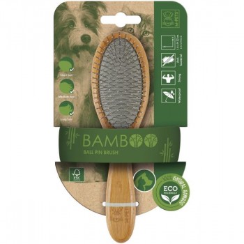 M-PETS Bamboo Ball Pin Brush(22CM) M-PETS Bamboo Ball Pin Brush(22CM)