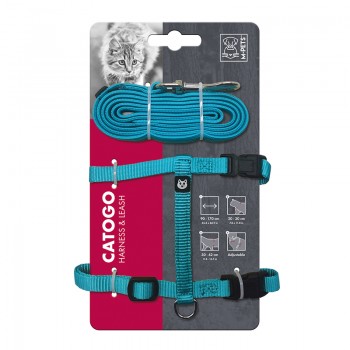 M-PETS Catogo Cat Harness & Leash Set (Blue) M-PETS Catogo Cat Harness & Leash Set (Blue)