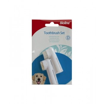 BIOLINE TOOTHBRUSH SET ( 2PCS ) For Dog BIOLINE TOOTHBRUSH SET ( 2PCS ) For Dog