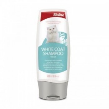 BIOLINE WHITE COAT SHAMPOO ( 200 ML ) For Cat BIOLINE WHITE COAT SHAMPOO ( 200 ML ) For Cat