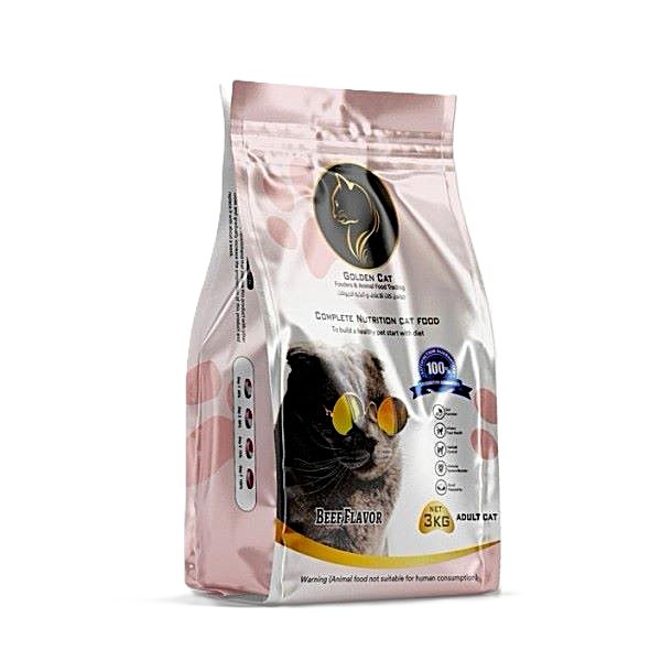 Golden Cat Beef Adult Dry Cat Food 3kg – High Protein 29% Premium Cat Food – Complete Balanced Nutrition for Adult Cats – Rich in Taurine, Vitamins & Minerals – Supports Healthy Digestion, Strong Bones & Shiny Coat – EU Quality Standard Pet Food