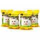 Golden Cat Bentonite Clumping Cat Litter 40L (32kg) – Lemon Scented (8kg x 4 Bags), Strong Clumping Natural Clay, Odor Control, Dust-Free, Bacteria Prevention, Premium Scoopable Cat Litter