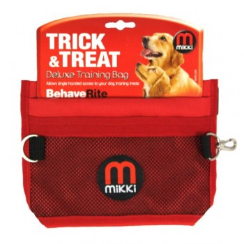 MIKKI DELUXE TRICK & TREAT TRAINING BAG for dog ( RED ) MIKKI DELUXE TRICK & TREAT TRAINING BAG for dog ( RED )