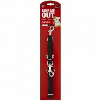 MIKKI MULTI LEAD WALK RITE DUAL DOG ( 1.9 CM )