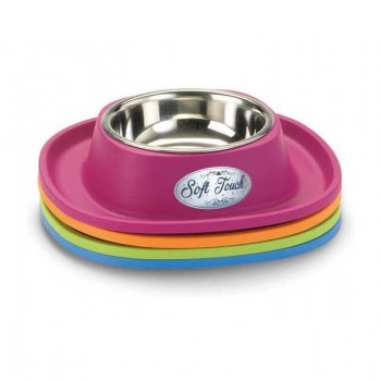 Georplast Soft Touch Stainless Steel Single Bowl (Small) Red color