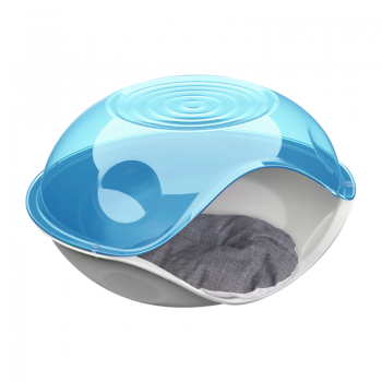 Georplast Duck Transparent Covered Pet Bed (Blue) Georplast Duck Transparent Covered Pet Bed (Blue)