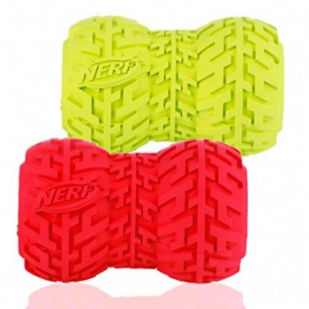 NERF TIRE FEEDER RED-GREEN - (MEDIUM) FOR DOG NERF TIRE FEEDER RED-GREEN - (MEDIUM) FOR DOG