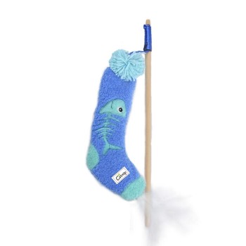 SOCK CUDDLER - SOCK WAND FISH ( BLUE ) SOCK CUDDLER - SOCK WAND FISH ( BLUE )