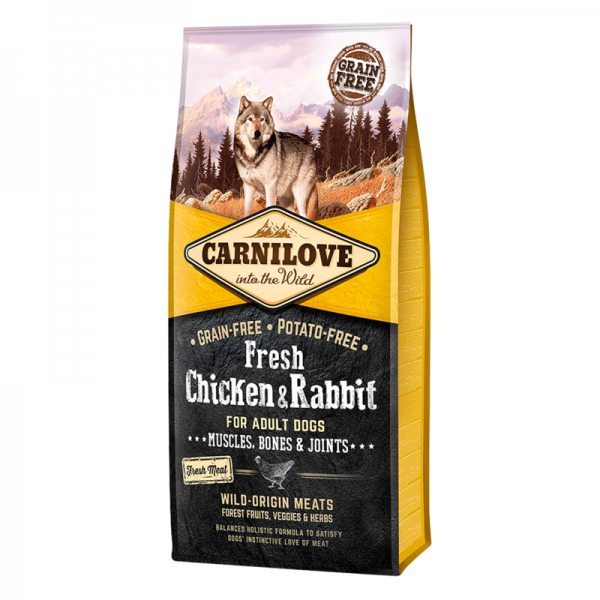 Carnilove Fresh Chicken & Rabbit for Dog(12kg)