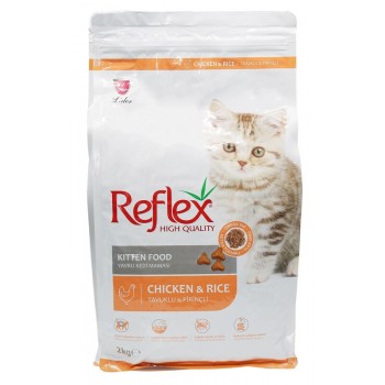 Reflex High Quality Kitten Food With Chicken & Rice(2 Kg) For Cat Reflex High Quality Kitten Food With Chicken & Rice(2 Kg) For Cat