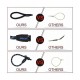 DOCO REFLECTIVE ROPE LEASH-COLLAR for dog ( 30 CM SAFETY ORANGE )